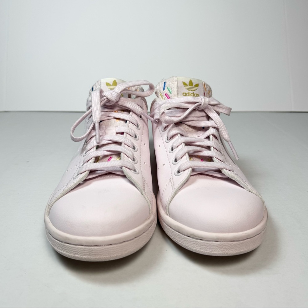 RARE Adidas Stan Smith Special Edition Trainer Sneakers Pink Sz 8 - Picture 4 of 12